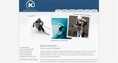 Desktop Screenshot of kramerorthopedics.com