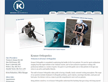 Tablet Screenshot of kramerorthopedics.com